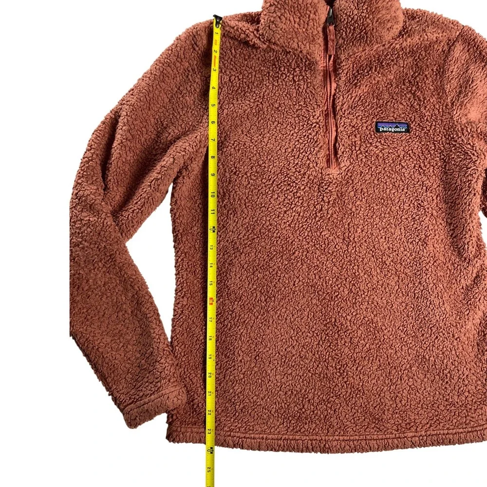 Patagonia Los‎ Gatos Sherpa Fleece 1/4 Zip Terracotta Rust Womens M